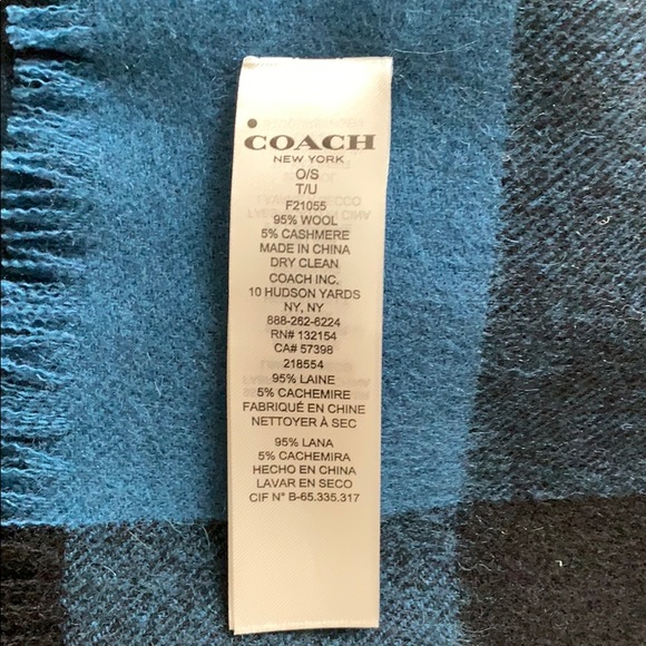 Coach Mens Scarf - Picture 5 of 5
